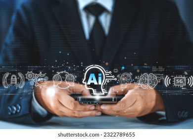 AI, Artificial Intelligence, technology smart robot AI, artificial intelligence by enter command internet of things(iot) of technology enhancing global