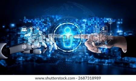 AI artificial intelligence transforms hiring with digital recruiters, virtual HR assistants, and smart matching tools for modern talent acquisition. Vouch