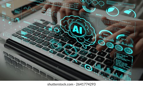 AI Assistant Brain Processor with LLM Technology, Big Data, Machine Learning, Generative AI for Business Support, Future Agentic AI Technology and Artificial Intelligence Prompt Engineering. Thunk