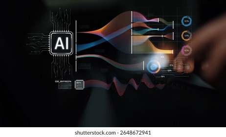 AI Assistant Brain Processor with LLM Technology, Big Data, Machine Learning, Generative AI for Business Support, Future Agentic AI Technology and Artificial Intelligence Prompt Engineering. Muxer - Powered by Shutterstock - Get 15% off with code: PIKWIZARD15
