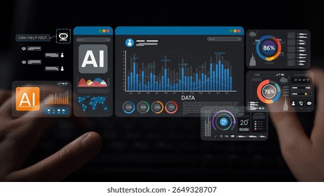 AI Assistant Brain Processor with LLM Technology, Big Data, Machine Learning, Generative AI for Business Support, Future Agentic AI Technology and Artificial Intelligence Prompt Engineering. Muxer