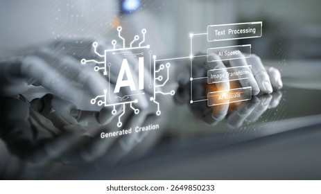 AI Assistant Brain Processor with LLM Technology, Big Data, Machine Learning, Generative AI for Business Support, Future Agentic AI Technology and Artificial Intelligence Prompt Engineering. Latch