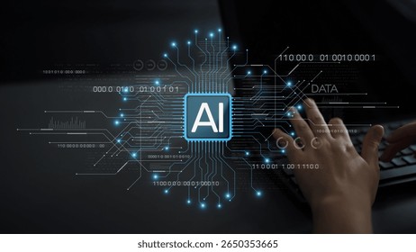 AI Assistant Brain Processor with LLM Technology, Big Data, Machine Learning, Generative AI for Business Support, Future Agentic AI Technology and Artificial Intelligence Prompt Engineering. Muxer