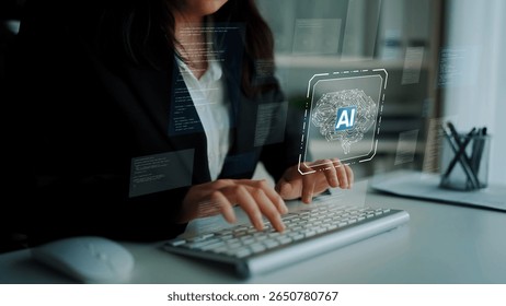 AI Assistant Brain Processor with LLM Technology, Big Data, Machine Learning, Generative AI for Business Support, Future Agentic AI Technology and Artificial Intelligence Prompt Engineering. Muxer - Powered by Shutterstock - Get 15% off with code: PIKWIZARD15