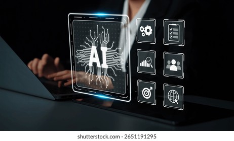 AI Assistant Brain Processor with LLM Technology, Big Data, Machine Learning, Generative AI for Business Support, Future Agentic AI Technology and Artificial Intelligence Prompt Engineering. Muxer