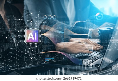 AI Assistant Brain Processor with LLM Technology, Big Data, Machine Learning, Generative AI for Business Support, Future Agentic AI Technology and Artificial Intelligence Prompt Engineering. Spline