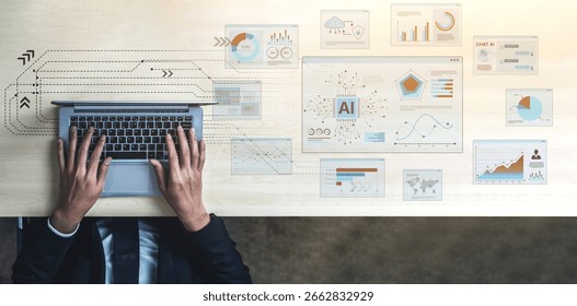 AI Assistant Brain Processor with LLM Technology, Big Data, Machine Learning, Generative AI for Business Support, Future Agentic AI Technology and Artificial Intelligence Prompt Engineering. Spline