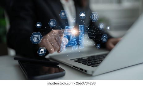 AI Assistant Brain Processor with LLM Technology, Big Data, Machine Learning, Generative AI for Business Support, Future Agentic AI Technology and Artificial Intelligence Prompt Engineering. Spline