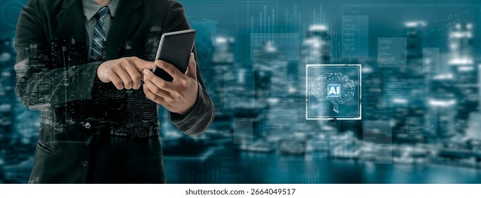 AI Assistant Brain Processor with LLM Technology, Big Data, Machine Learning, Generative AI for Business Support, Future Agentic AI Technology and Artificial Intelligence Prompt Engineering. Spline