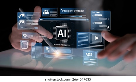 AI Assistant Brain Processor with LLM Technology, Big Data, Machine Learning, Generative AI for Business Support, Future Agentic AI Technology and Artificial Intelligence Prompt Engineering. Spline