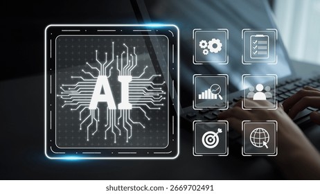 AI Assistant Brain Processor with LLM Technology, Big Data, Machine Learning, Generative AI for Business Support, Future Agentic AI Technology and Artificial Intelligence Prompt Engineering. Muxer