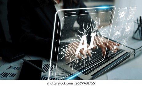 AI Assistant Brain Processor with LLM Technology, Big Data, Machine Learning, Generative AI for Business Support, Future Agentic AI Technology and Artificial Intelligence Prompt Engineering. Muxer