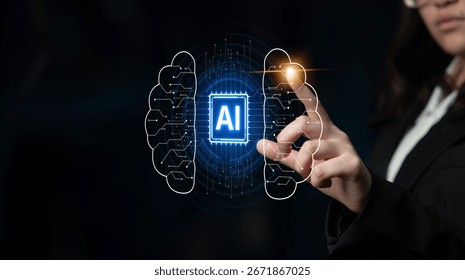 AI Assistant Brain Processor with LLM Technology, Big Data, Machine Learning, Generative AI for Business Support, Future Agentic AI Technology and Artificial Intelligence Prompt Engineering. Spline