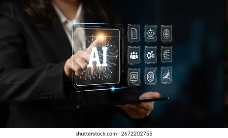 AI Assistant Brain Processor with LLM Technology, Big Data, Machine Learning, Generative AI for Business Support, Future Agentic AI Technology and Artificial Intelligence Prompt Engineering. Spline