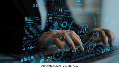 AI Assistant Brain Processor with LLM Technology, Big Data, Machine Learning, Generative AI for Business Support, Future Agentic AI Technology and Artificial Intelligence Prompt Engineering. Thunk
