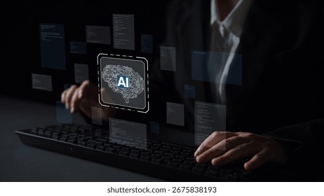 AI Assistant Brain Processor with LLM Technology, Big Data, Machine Learning, Generative AI for Business Support, Future Agentic AI Technology and Artificial Intelligence Prompt Engineering. Muxer