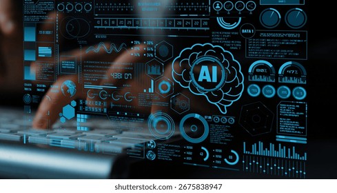 AI Assistant Brain Processor with LLM Technology, Big Data, Machine Learning, Generative AI for Business Support, Future Agentic AI Technology and Artificial Intelligence Prompt Engineering. Thunk