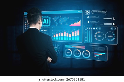 AI Assistant Brain Processor with LLM Technology, Big Data, Machine Learning, Generative AI for Business Support, Future Agentic AI Technology and Artificial Intelligence Prompt Engineering. Spline