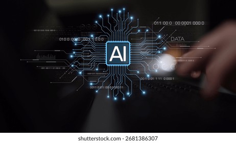AI Assistant Brain Processor with LLM Technology, Big Data, Machine Learning, Generative AI for Business Support, Future Agentic AI Technology and Artificial Intelligence Prompt Engineering. Muxer