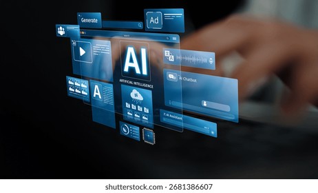 AI Assistant Brain Processor with LLM Technology, Big Data, Machine Learning, Generative AI for Business Support, Future Agentic AI Technology and Artificial Intelligence Prompt Engineering. Muxer
