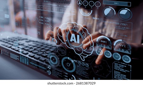 AI Assistant Brain Processor with LLM Technology, Big Data, Machine Learning, Generative AI for Business Support, Future Agentic AI Technology and Artificial Intelligence Prompt Engineering. Thunk