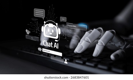 AI Assistant Brain Processor with LLM Technology, Big Data, Machine Learning, Generative AI for Business Support, Future Agentic AI Technology and Artificial Intelligence Prompt Engineering. Latch