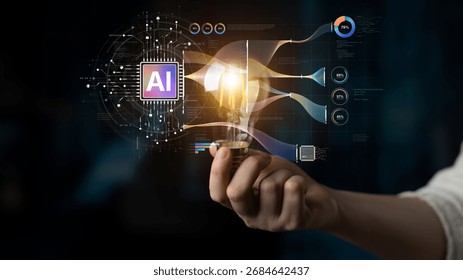 AI Assistant Brain Processor with LLM Technology, Big Data, Machine Learning, Generative AI for Business Support, Future Agentic AI Technology and Artificial Intelligence Prompt Engineering. Spline