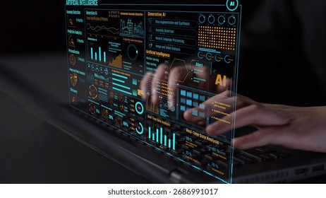 AI Assistant Brain Processor with LLM Technology, Big Data, Machine Learning, Generative AI for Business Support, Future Agentic AI Technology and Artificial Intelligence Prompt Engineering. Thunk