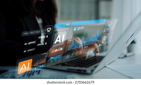 AI Assistant Brain Processor with LLM Technology, Big Data, Machine Learning, Generative AI for Business Support, Future Agentic AI Technology and Artificial Intelligence Prompt Engineering. Muxer