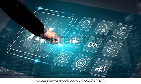 AI Assistant Brain Processor with LLM Technology, Big Data, Machine Learning, Generative AI for Business Support, Future Agentic AI Technology and Artificial Intelligence Prompt Engineering. Spline