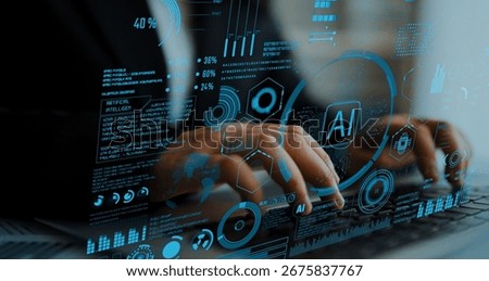 AI Assistant Brain Processor with LLM Technology, Big Data, Machine Learning, Generative AI for Business Support, Future Agentic AI Technology and Artificial Intelligence Prompt Engineering. Thunk
