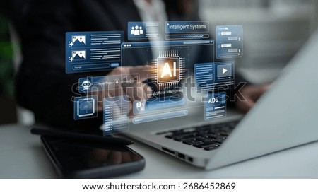 AI Assistant Brain Processor with LLM Technology, Big Data, Machine Learning, Generative AI for Business Support, Future Agentic AI Technology and Artificial Intelligence Prompt Engineering. Spline