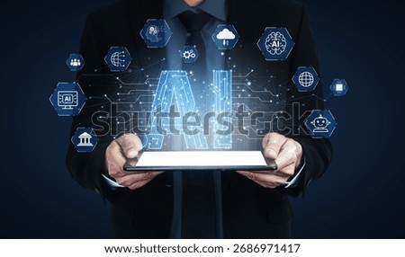 AI Assistant Brain Processor with LLM Technology, Big Data, Machine Learning, Generative AI for Business Support, Future Agentic AI Technology and Artificial Intelligence Prompt Engineering. Spline