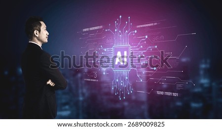 AI Assistant Brain Processor with LLM Technology, Big Data, Machine Learning, Generative AI for Business Support, Future Agentic AI Technology and Artificial Intelligence Prompt Engineering. Spline
