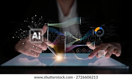 AI Assistant Brain Processor with LLM Technology, Big Data, Machine Learning, Generative AI for Business Support, Future Agentic AI Technology and Artificial Intelligence Prompt Engineering. Spline