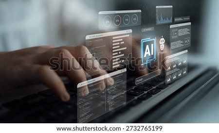 AI assistant dashboard for code, media, and image generation with performance analytics and chatbot modules Parse