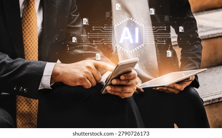 AI automation for document verification, smart AI legal auditing, and intelligent trusted data extraction. Central neural AI processor integrated with AI validated law document. Corpus