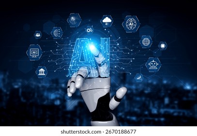 AI brain processes big data with generative AI, LLMs, and machine learning to support business decisions, prompt engineering, and future agentic artificial intelligence systems. spline