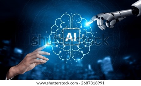 AI brain processes big data with generative AI, LLMs, and machine learning to support business decisions, prompt engineering, and future agentic artificial intelligence systems. spline