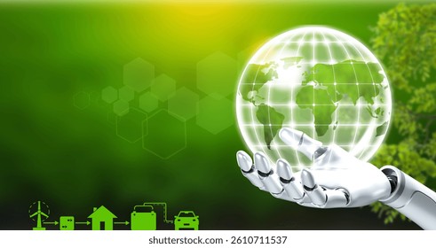 AI can analyze data and predict weather patterns, leading to more efficient control of electricity generation from solar and wind power.