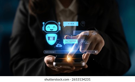 AI chatbot improves virtual assistant interaction. AI chatbot processes text, supports users, AI chatbot automates replies, and AI chatbot enables smart messaging. Latch