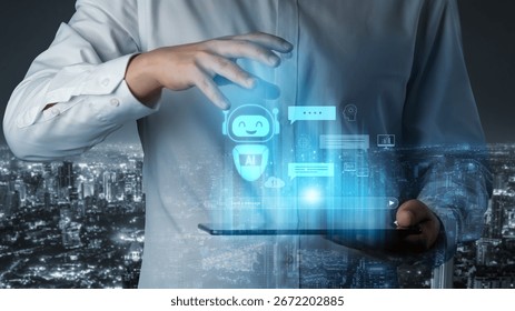 AI chatbot improves virtual assistant interaction. AI chatbot processes text, supports users, AI chatbot automates replies, and AI chatbot enables smart messaging. Vouch