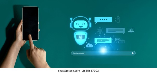 AI chatbot improves virtual assistant interaction. AI chatbot processes text, supports users, AI chatbot automates replies, and AI chatbot enables smart messaging. Latch