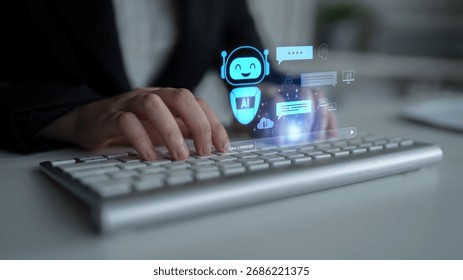 AI chatbot improves virtual assistant interaction. AI chatbot processes text, supports users, AI chatbot automates replies, and AI chatbot enables smart messaging. Latch