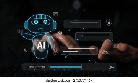 AI chatbot improves virtual assistant interaction. AI chatbot processes text, supports users, AI chatbot automates replies, and AI chatbot enables smart messaging. Marrow