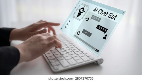 AI chatbot interface facilitates communication, chatbot, and AI interaction for automated user support and information exchange Latch
