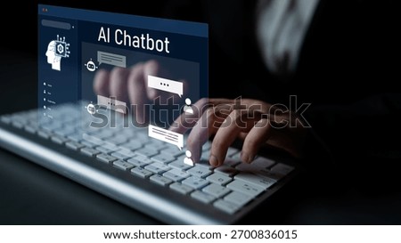 AI chatbot interface facilitates communication, chatbot, and AI interaction for automated user support and information exchange Latch