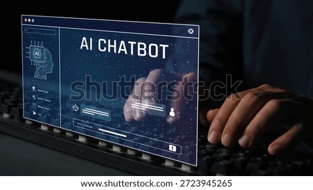 AI chatbot interface facilitates communication, chatbot, and AI interaction for automated user support and information exchange Marrow