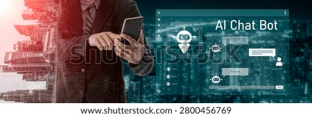 AI chatbot interface facilitates communication, chatbot, and AI interaction for automated user support and information exchange Vouch