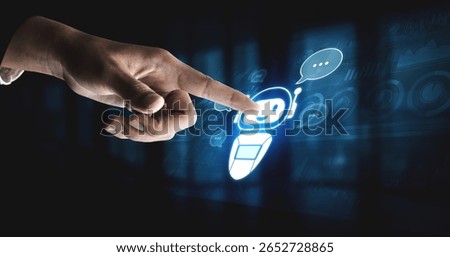 AI chatbot virtual assistant interacting with users through AI conversation bubbles, symbolizing AI automation, smart communication, and AI digital artificial intelligence help support Vouch